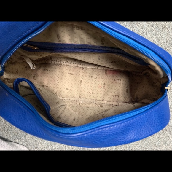 KGB Blue Studded Medium Bag - Picture 3 of 3